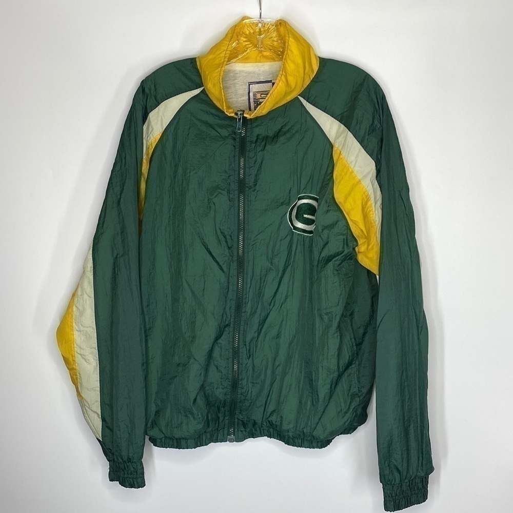 Vintage NFL GameDay Competitor Green Bay Packers Windbreaker Jacket Medium